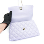 CHANEL 21K COCO HANDLE CAVIAR LILAC/ LIGHT PURPLE LGHW