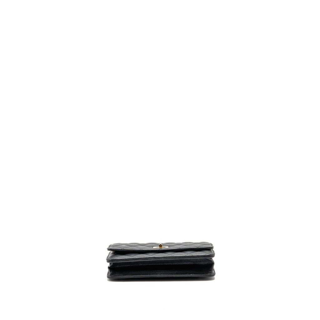 Chanel 2.55 Reissue Wallet on Chain Caviar Black GHW