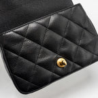 CHANEL 23P COCO LOVE FLAP BAG CAVIAR BLACK GHW (MICROCHIP)