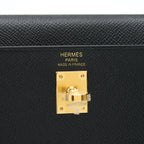 Hermes Kelly Sellier 25 Epsom Black GHW