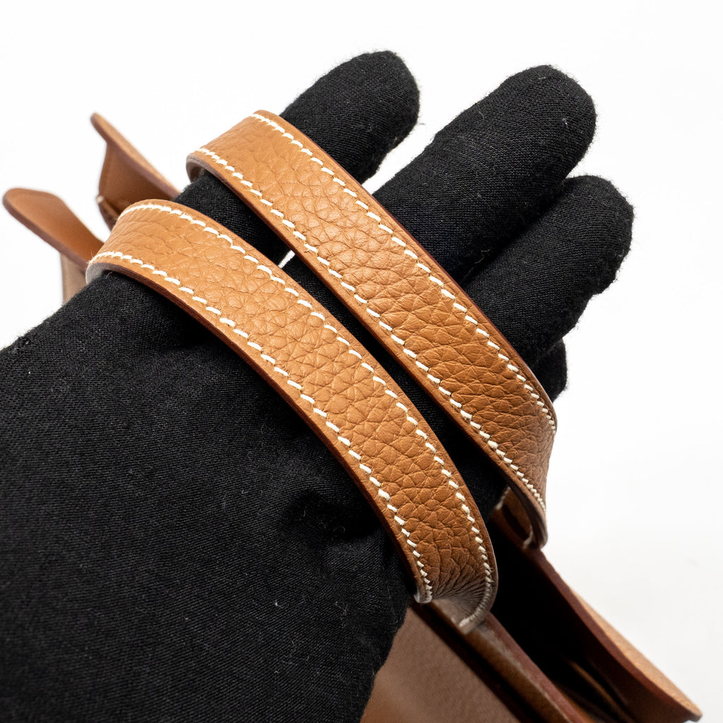 Hermes Halzan 25 Clemence Gold SHW
