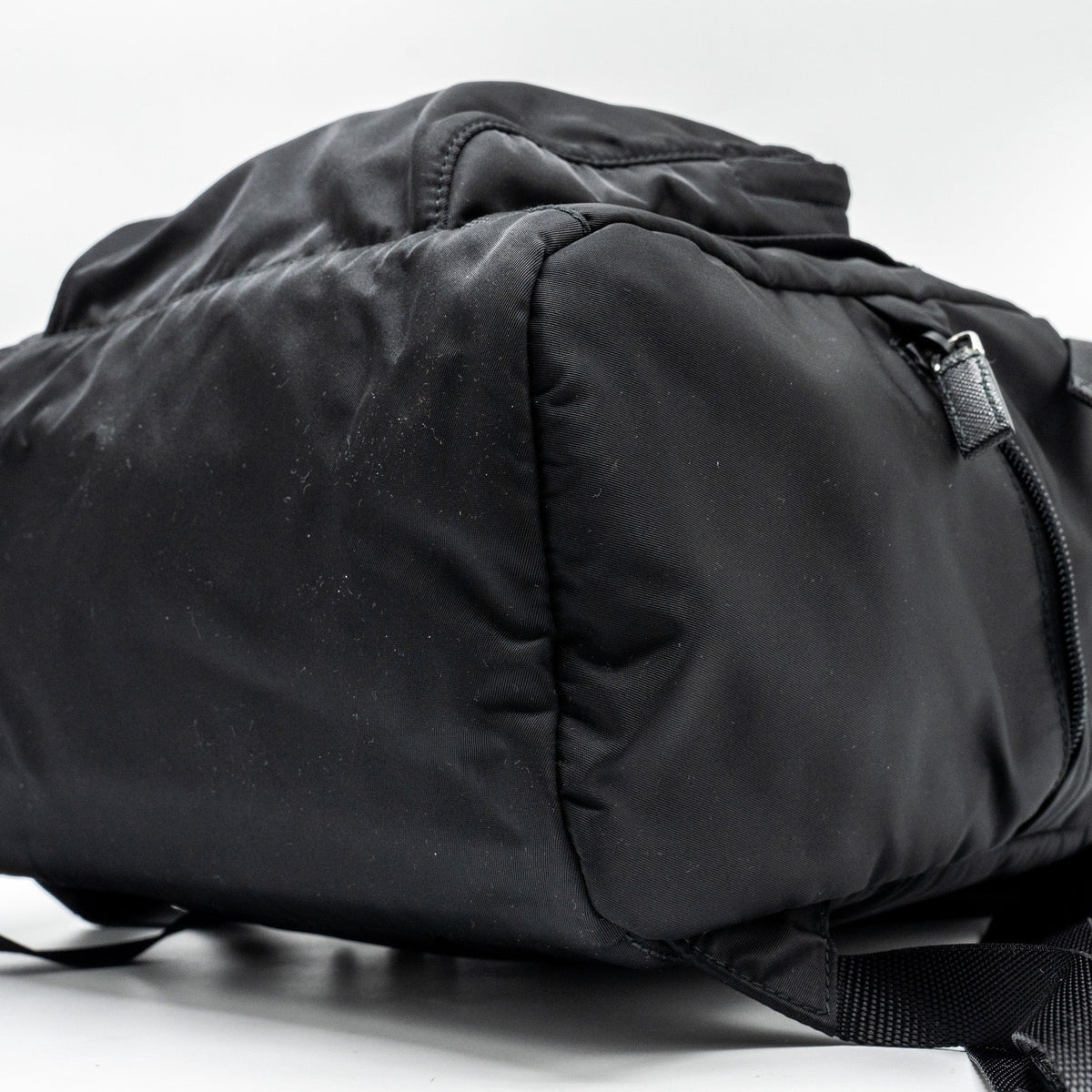 PRADA BACKPACK RE-NYLON/SAFFIANO BLACK SHW