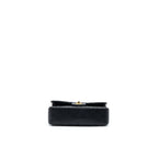 CHANEL SMALL CLASSIC DOUBLE FLAP BAG LAMBSKIN BLACK GHW (MICROCHIP)