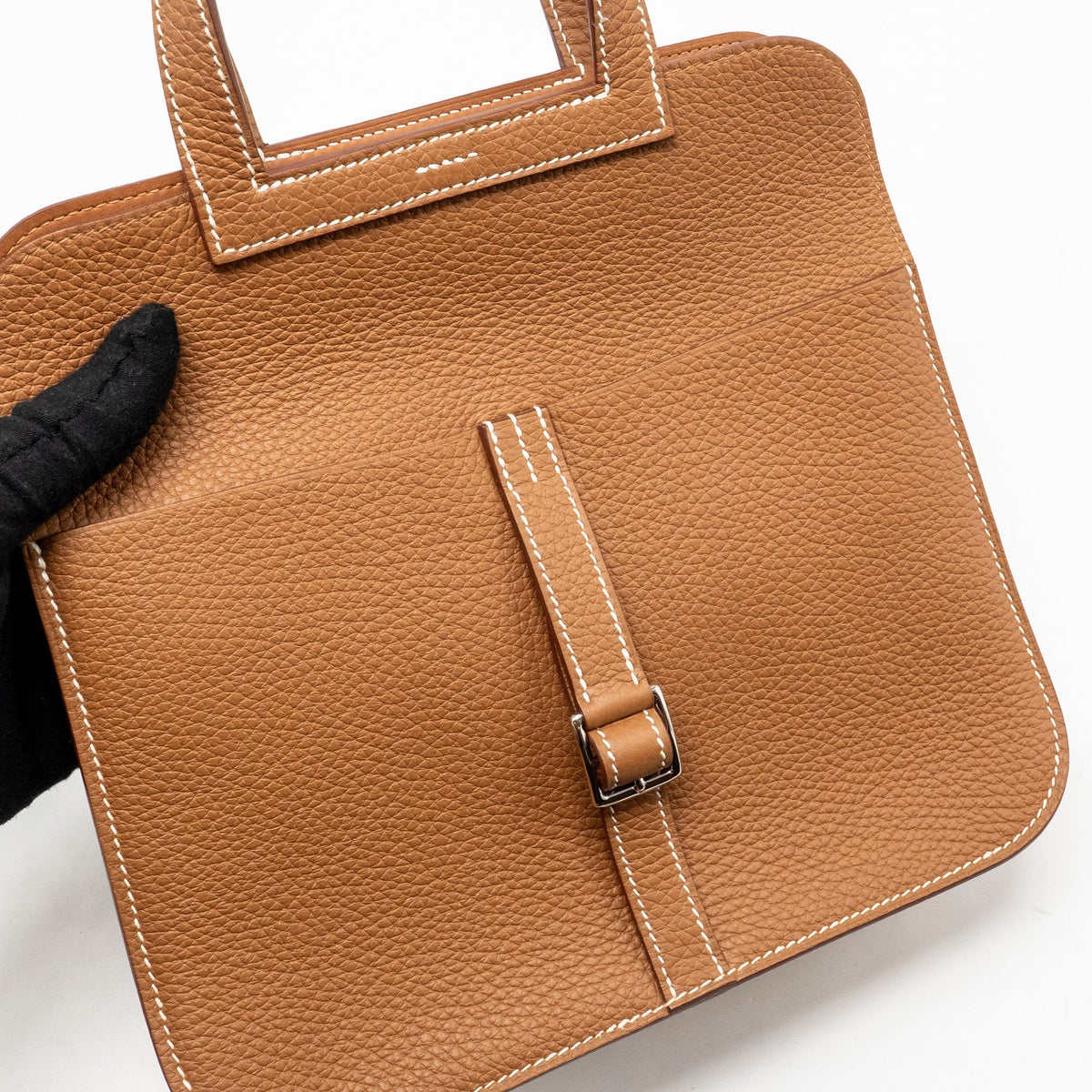 Hermes Halzan 25 Clemence Gold SHW