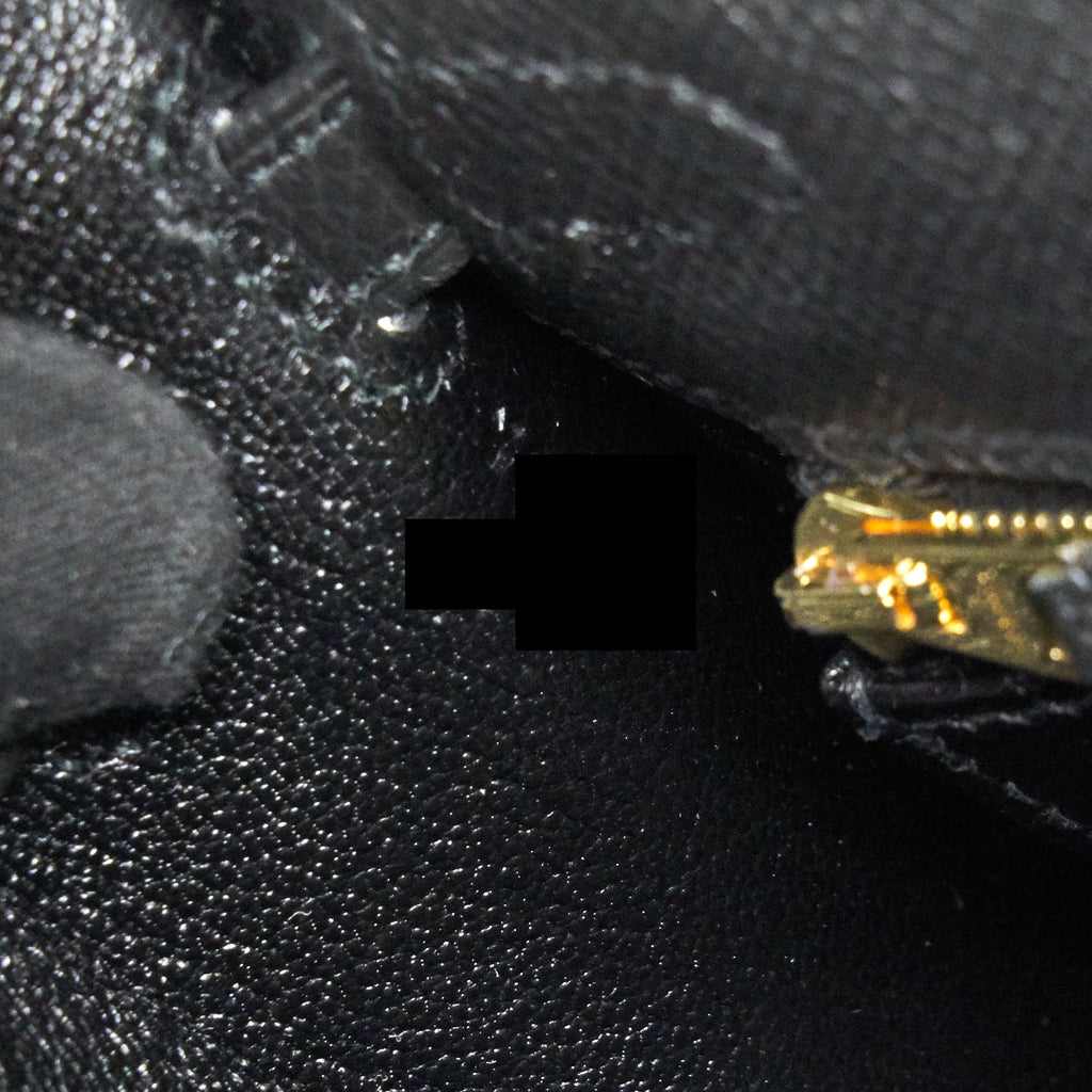 Hermes Kelly Sellier 25 Epsom Black GHW