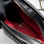CHANEL LARGE GABRIELLE HOBO BAG AGED CALFSKIN BLACK MULTICOLOUR HARDWARE