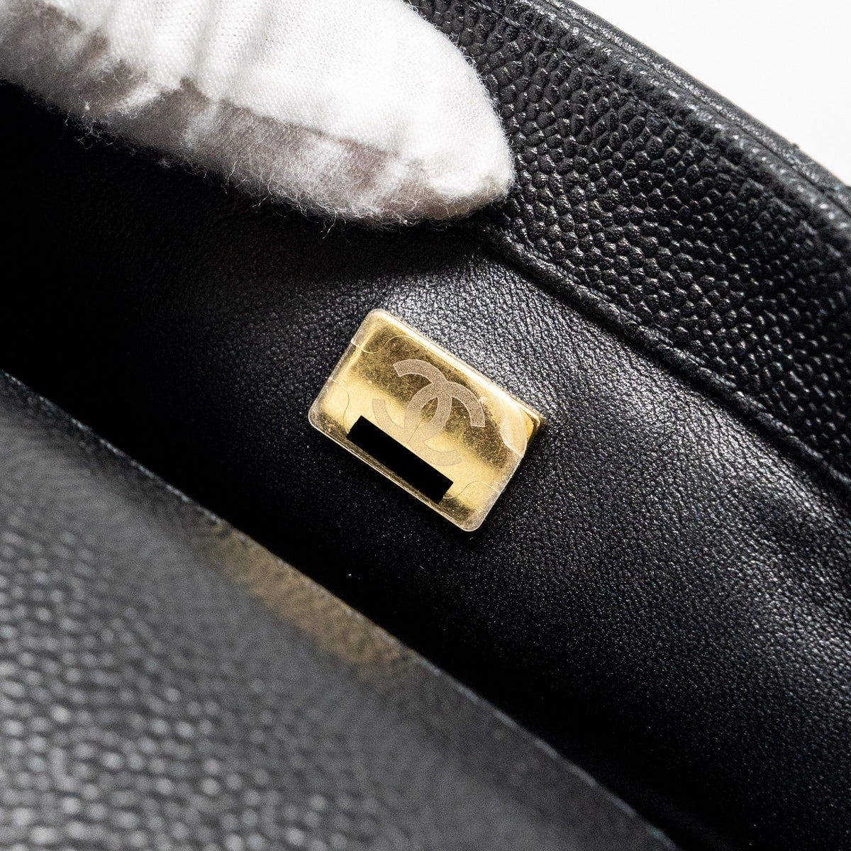 CHANEL 23P COCO LOVE FLAP BAG CAVIAR BLACK GHW (MICROCHIP)