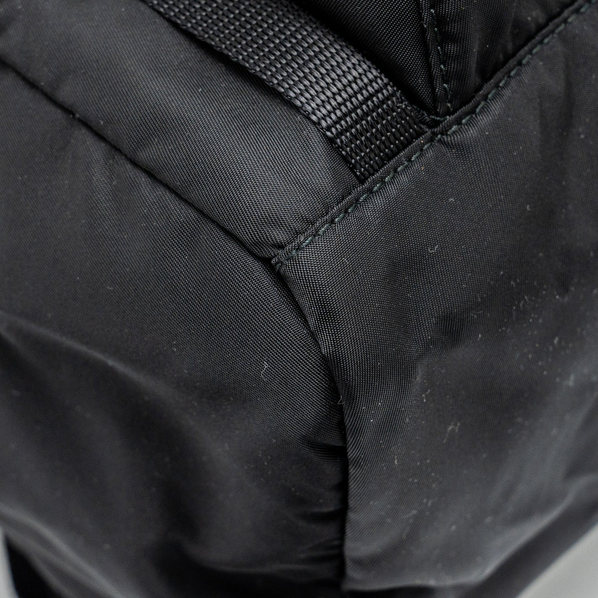 PRADA BACKPACK RE-NYLON/SAFFIANO BLACK SHW