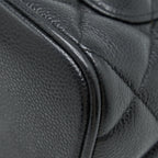 CHANEL VINTAGE MEDALLION TOTE BAG CAVIAR BLACK GHW