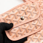 Goyard mini Anjou tote limited edition goyardine canvas rose poudre SHW
