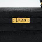 Hermes Kelly Sellier 25 Epsom Black GHW