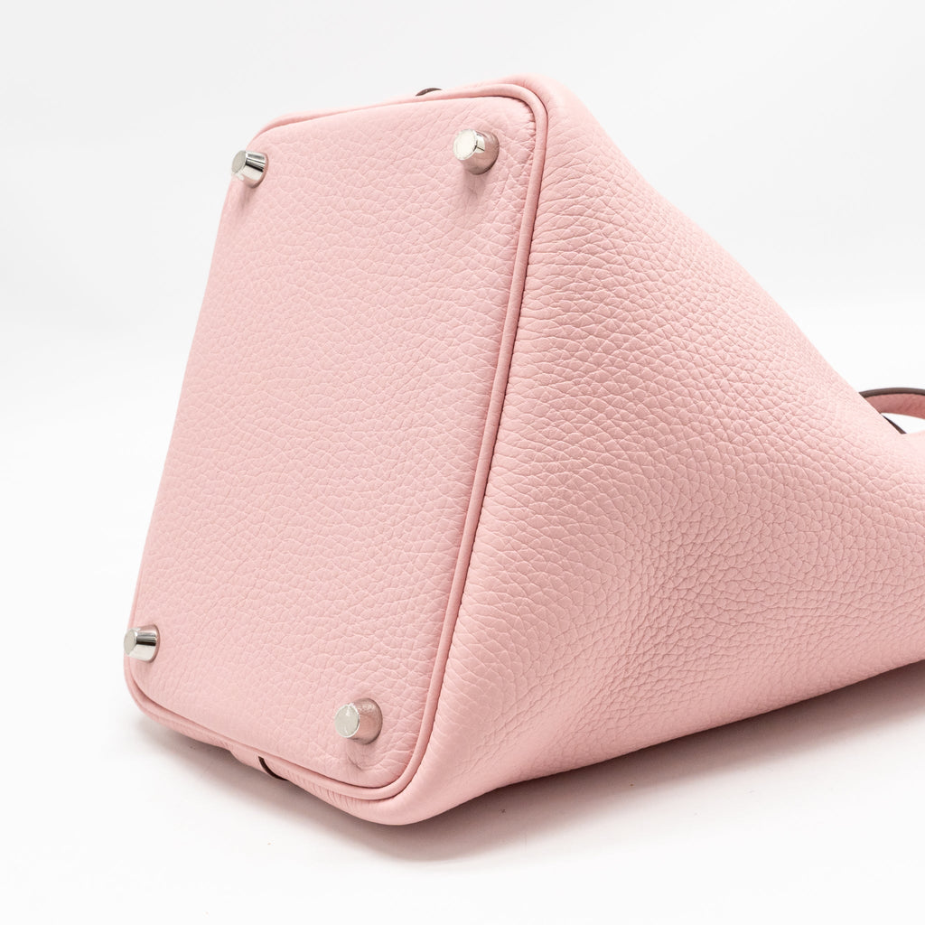 Hermes Picotin 18 lock bag Clemence rose sakura SHW