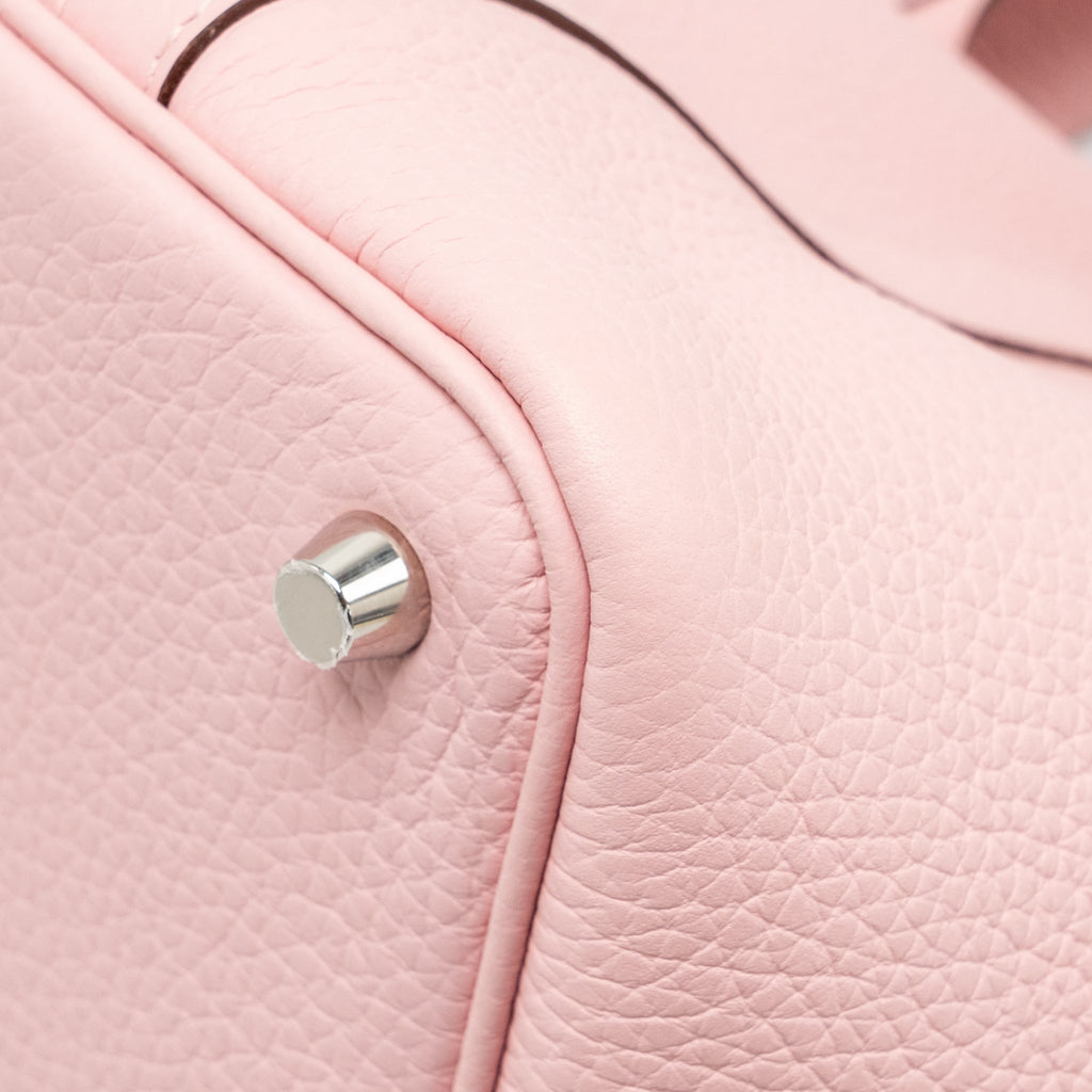 Hermes Picotin 18 lock bag Clemence rose sakura SHW