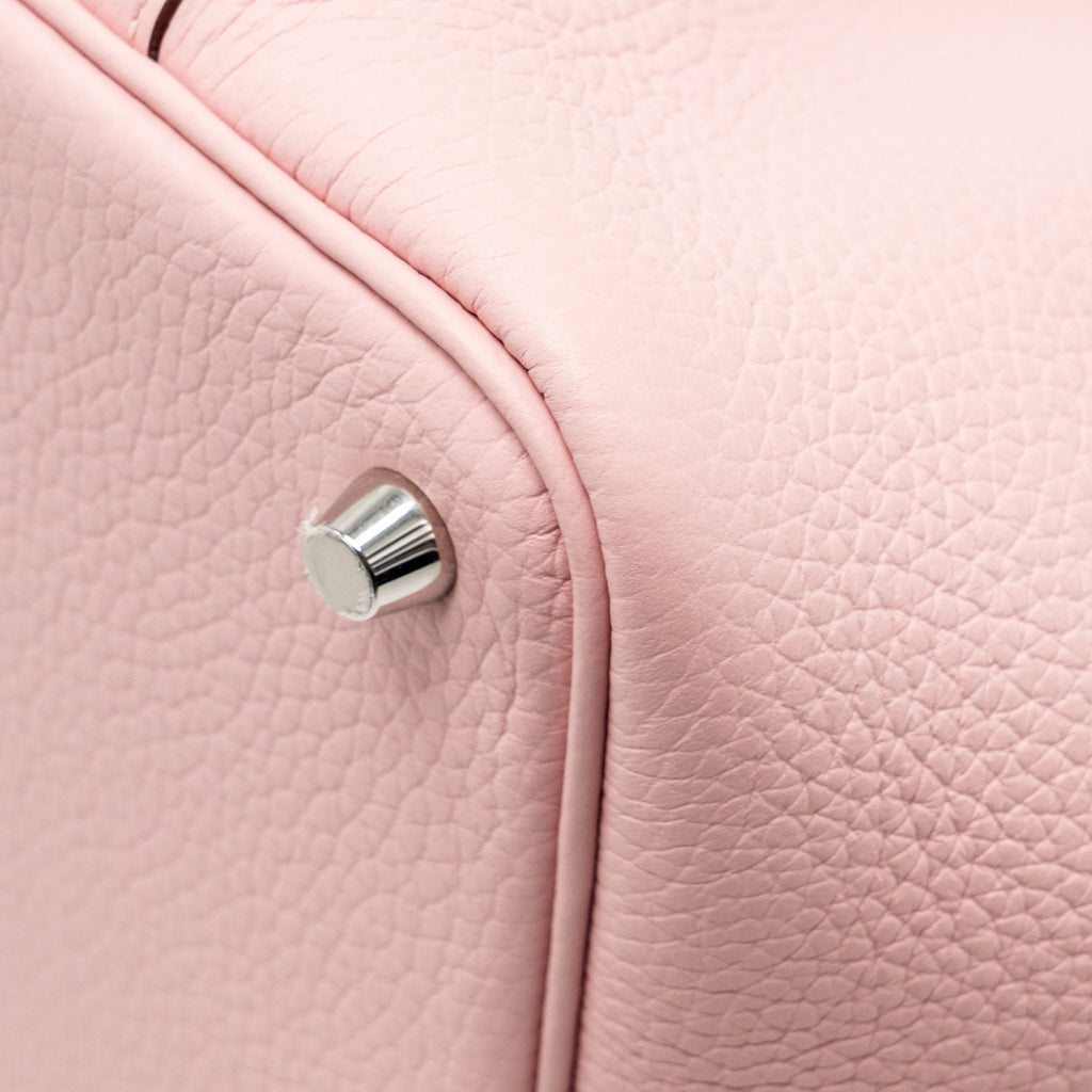 Hermes Picotin 18 lock bag Clemence rose sakura SHW