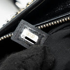 CHANEL SMALL GABRIELLE HOBO BAG LIMITED EDITION FABRIC/CALFSKIN BLACK / GOLD MULTICOLOUR HARDWARE