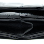 CHANEL CLASSIC WALLET ON CHAIN PATENT BLACK SHW