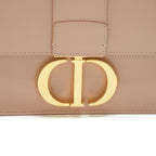 DIOR MONTAIGNE 24 MEDIUM FLAP BAG BEIGE PINK WITH GHW