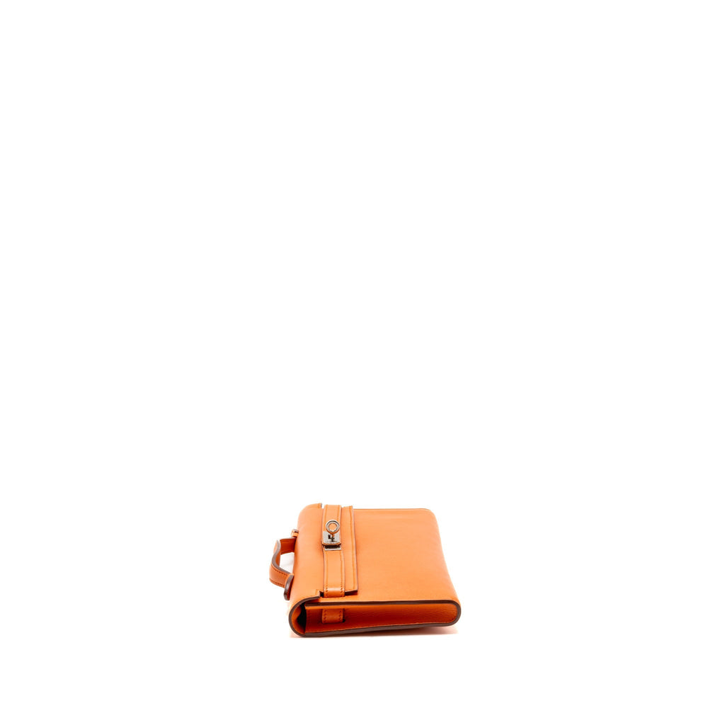 Hermes Kelly Cut Bag Evercolor Orange SHW