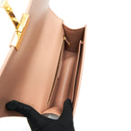 DIOR MONTAIGNE 24 MEDIUM FLAP BAG BEIGE PINK WITH GHW