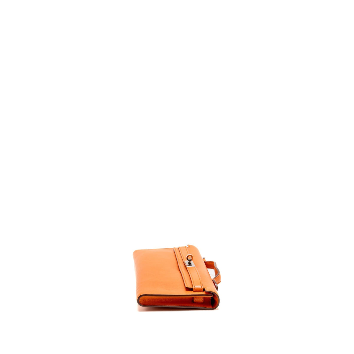Hermes Kelly Cut Bag Evercolor Orange SHW