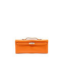 Hermes Kelly Cut Bag Evercolor Orange SHW