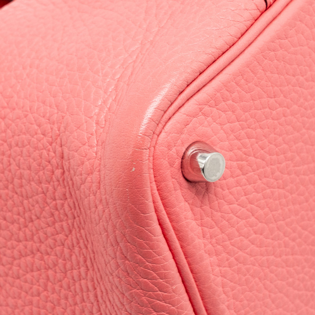 Hermes Picotin 18 Lock Bag Clemence Rose Azalee SHW