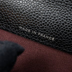 CHANEL CLASSIC FLAP CARD HOLDER CAVIAR BLACK SHW (MICROCHIP)