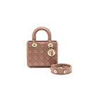 DIOR MY ABCDIOR SMALL LADY DIOR LAMBSKIN Dark Pink LGHW