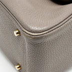 Hermes Mini Lindy Clemence Gris Etain GHW