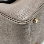 Hermes Mini Lindy Clemence Gris Etain GHW