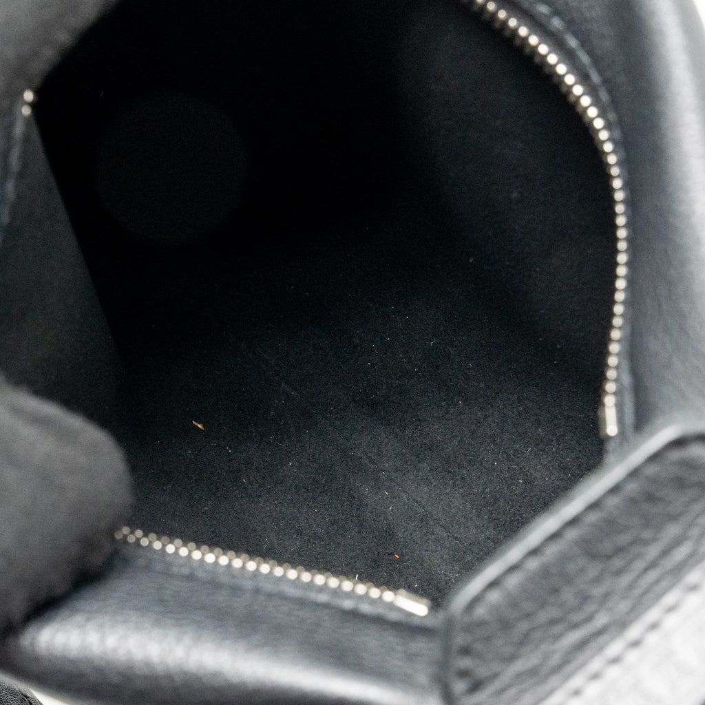 Louis Vuitton side trunk MM calfskin black SHW