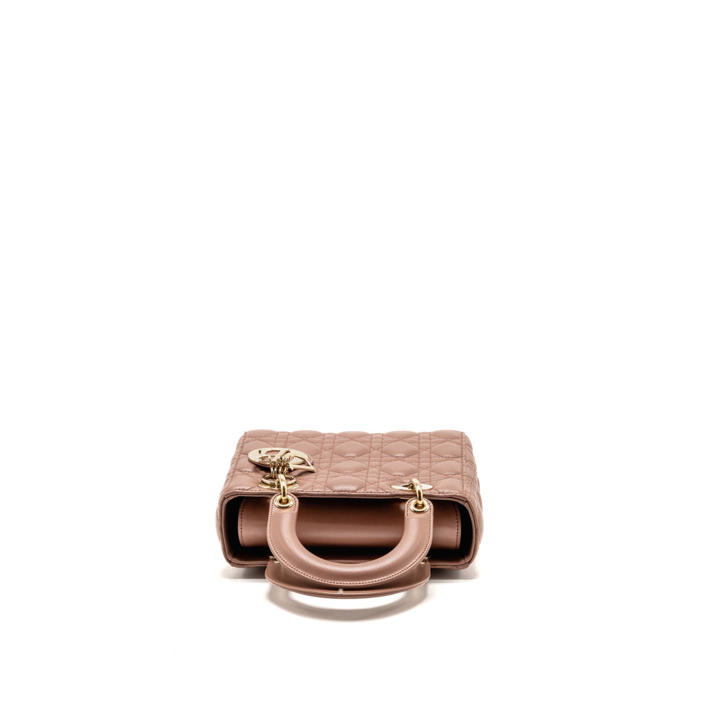 DIOR MY ABCDIOR SMALL LADY DIOR LAMBSKIN Dark Pink LGHW