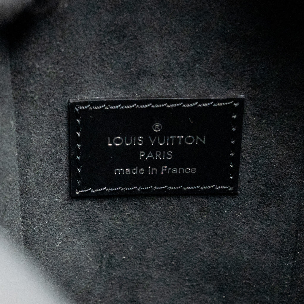Louis Vuitton side trunk MM calfskin black SHW