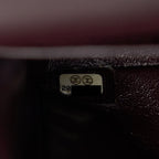 CHANEL MEDIUM CLASSIC DOUBLE FLAP BAG CAVIAR BURGUNDY SHW