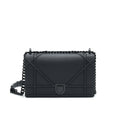 DIOR MEDIUM STUDDED SO BLACK DIORAMA BAG