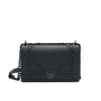 DIOR MEDIUM STUDDED SO BLACK DIORAMA BAG
