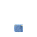 CHANEL 22C PEARL CRUSH MINI VANITY WITH CHAIN DENIM GHW