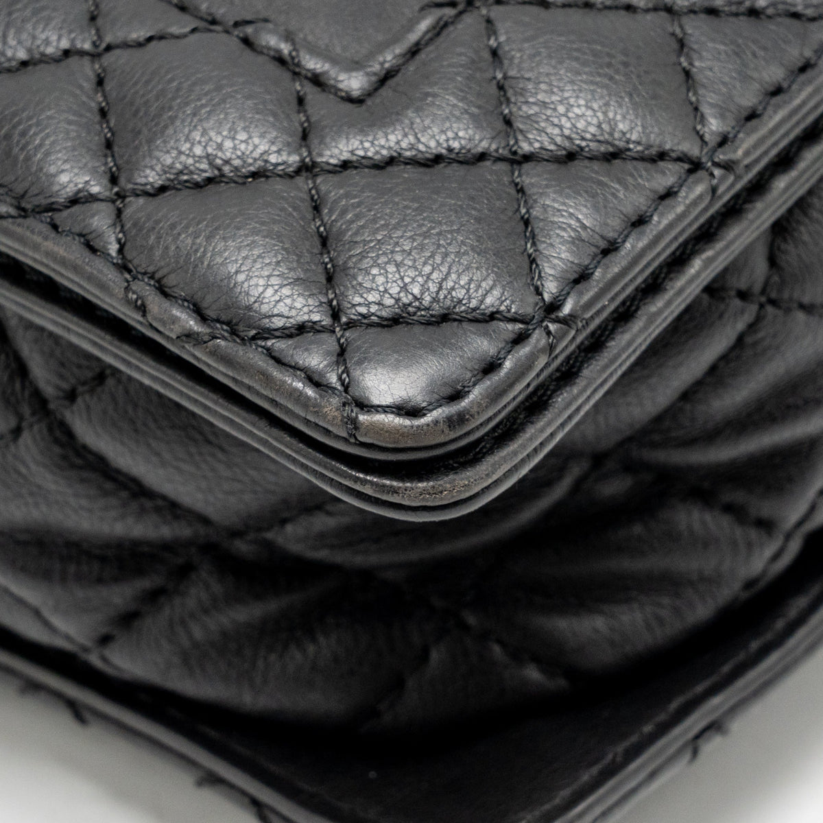 Chanel new medium boy bag soft calfskin black ruthenium silver hardware