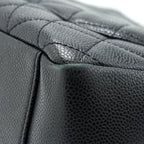 CHANEL GRAND SHOPPING TOTE CAVIAR BLACK GHW