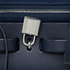 HERMES HERBAG BACKPACK CANVAS/LEATHER DARK BLUE/BLACK SHW