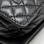 Chanel new medium boy bag soft calfskin black ruthenium silver hardware