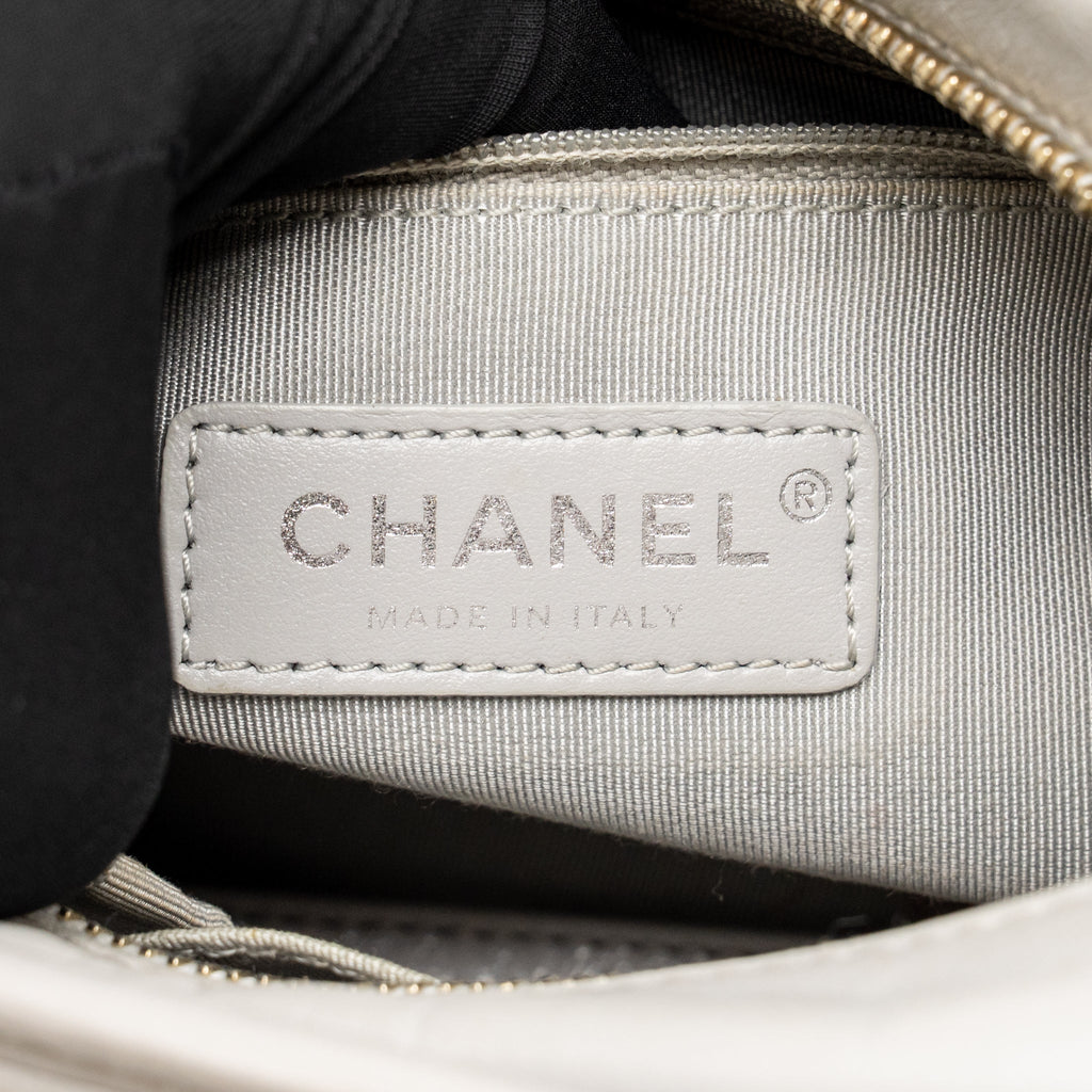Chanel SMALL GABRIELLE HOBO BAG CALFSKIN GREY MULTICOLOUR HARDWARE