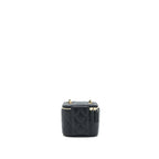 CHANEL 22C PEARL CRUSH MINI VANITY WITH CHAIN LAMBSKIN BLACK GHW