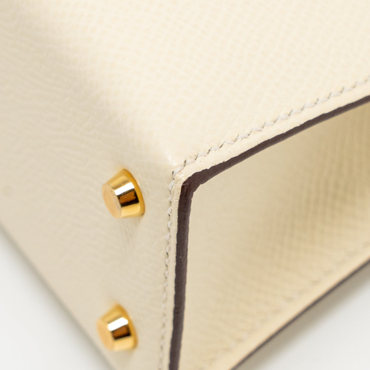 Hermes Mini Kelly II Epsom Nata GHW