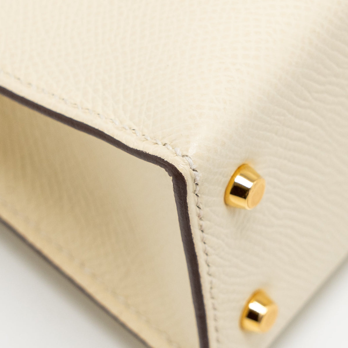 Hermes Mini Kelly II Epsom Nata GHW