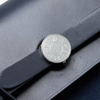HERMES HERBAG BACKPACK CANVAS/LEATHER DARK BLUE/BLACK SHW