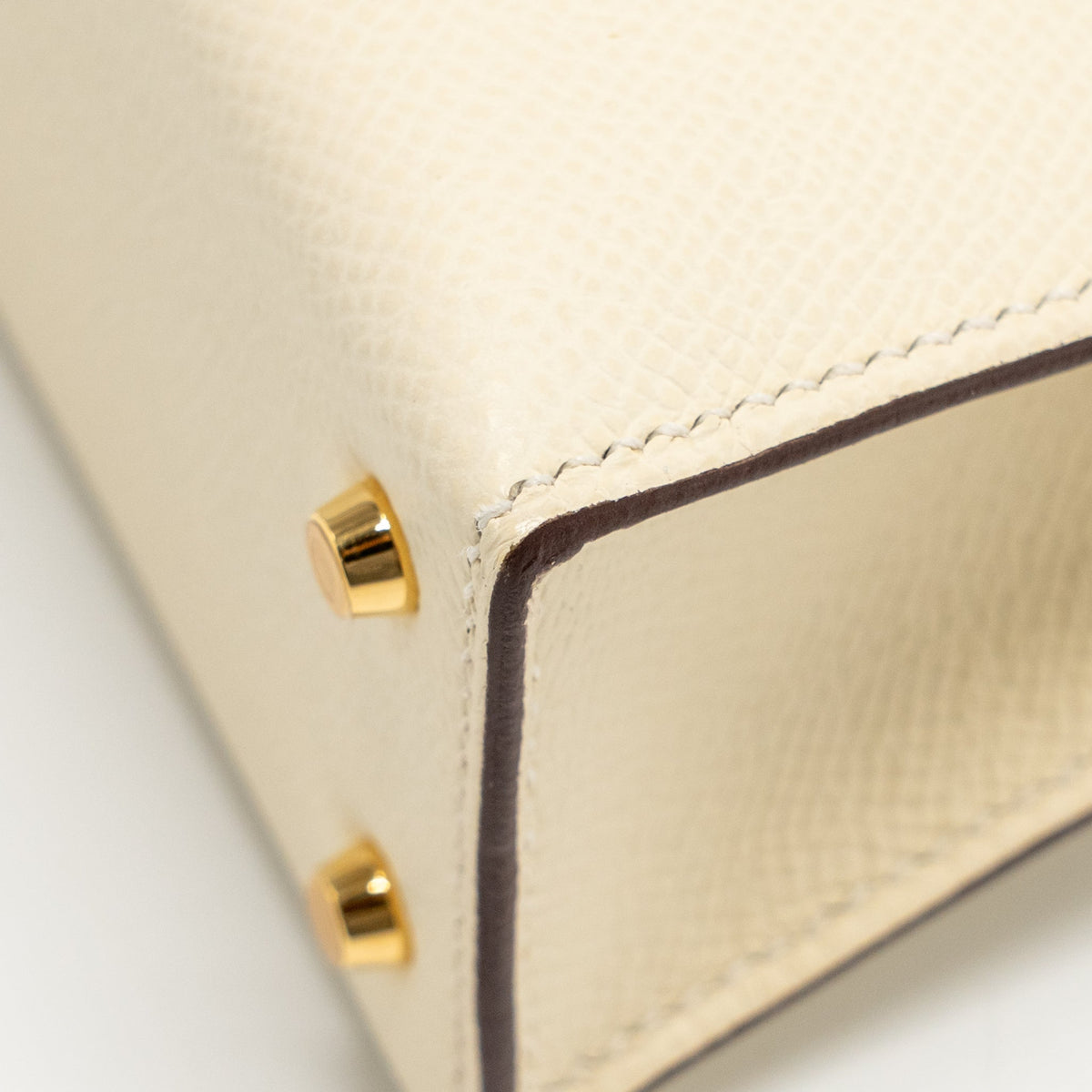 Hermes Mini Kelly II Epsom Nata GHW