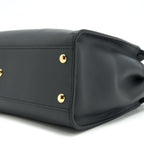 FENDI MEDIUM PEEKABOO BLACK CALFSKIN WITH BLACK/GHW