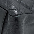 CHANEL GRAND SHOPPING TOTE CAVIAR BLACK GHW SERIAL 17