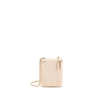 CHANEL 22C LIGHT BEIGE CAVIAR VERTICAL VANITY WITH CHAIN LGHW